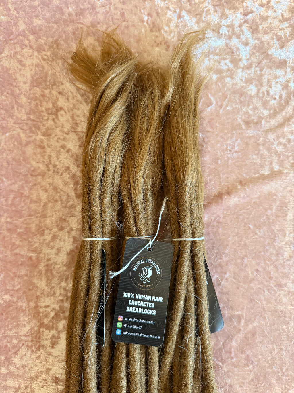 Straight Hair Honey Blonde Dreadlock Extensions with open ends 10 units bundle