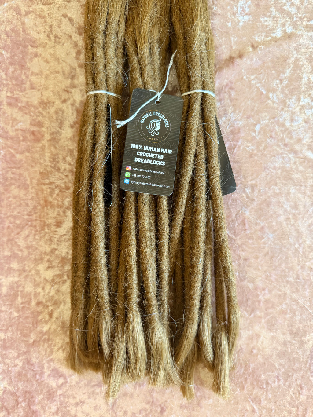 Straight Hair Honey Blonde Dreadlock Extensions with open ends 10 units bundle