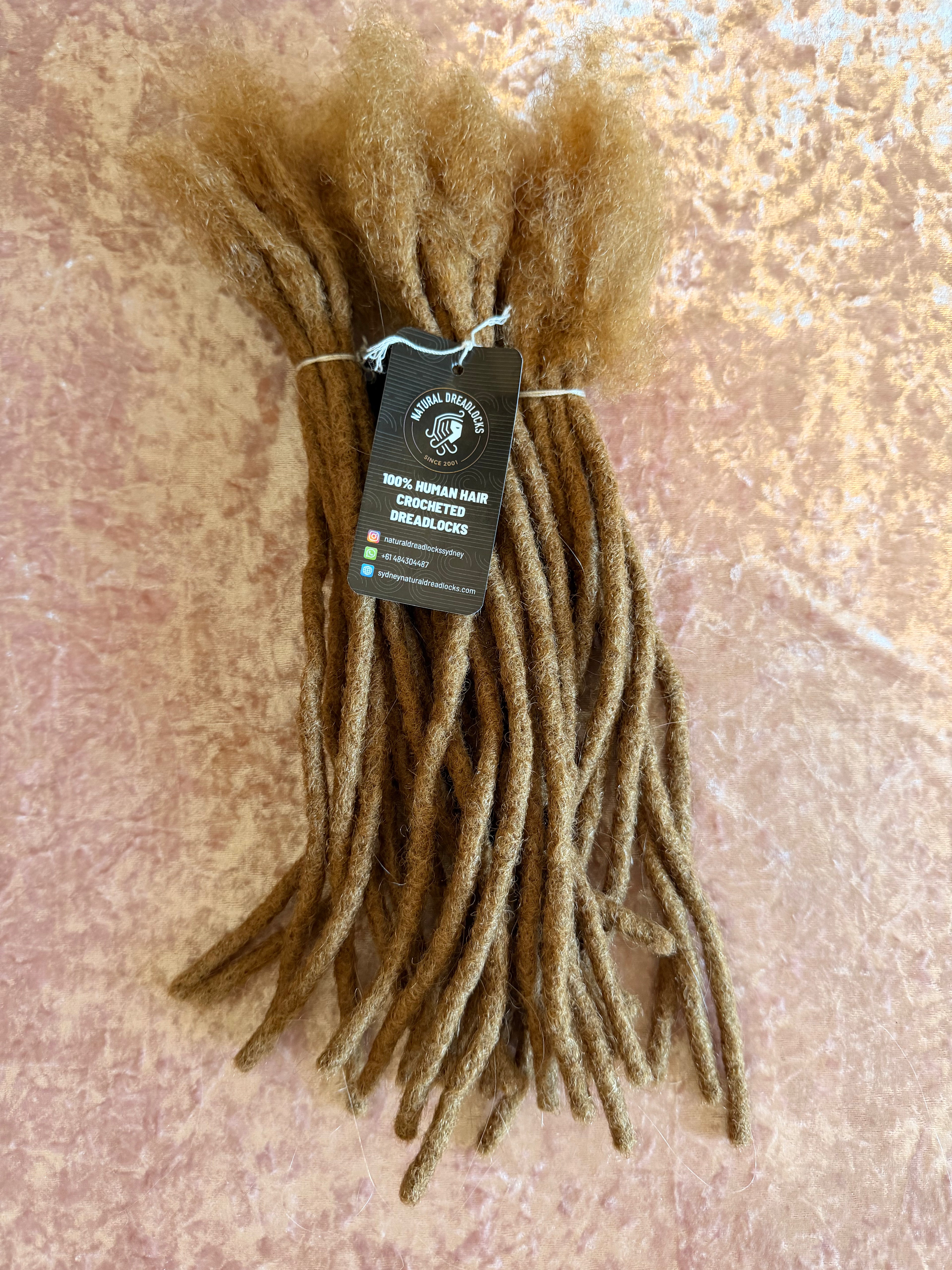 Authentic Afro Kinky Honey Blonde Dreadlock Extensions 10 units bundle