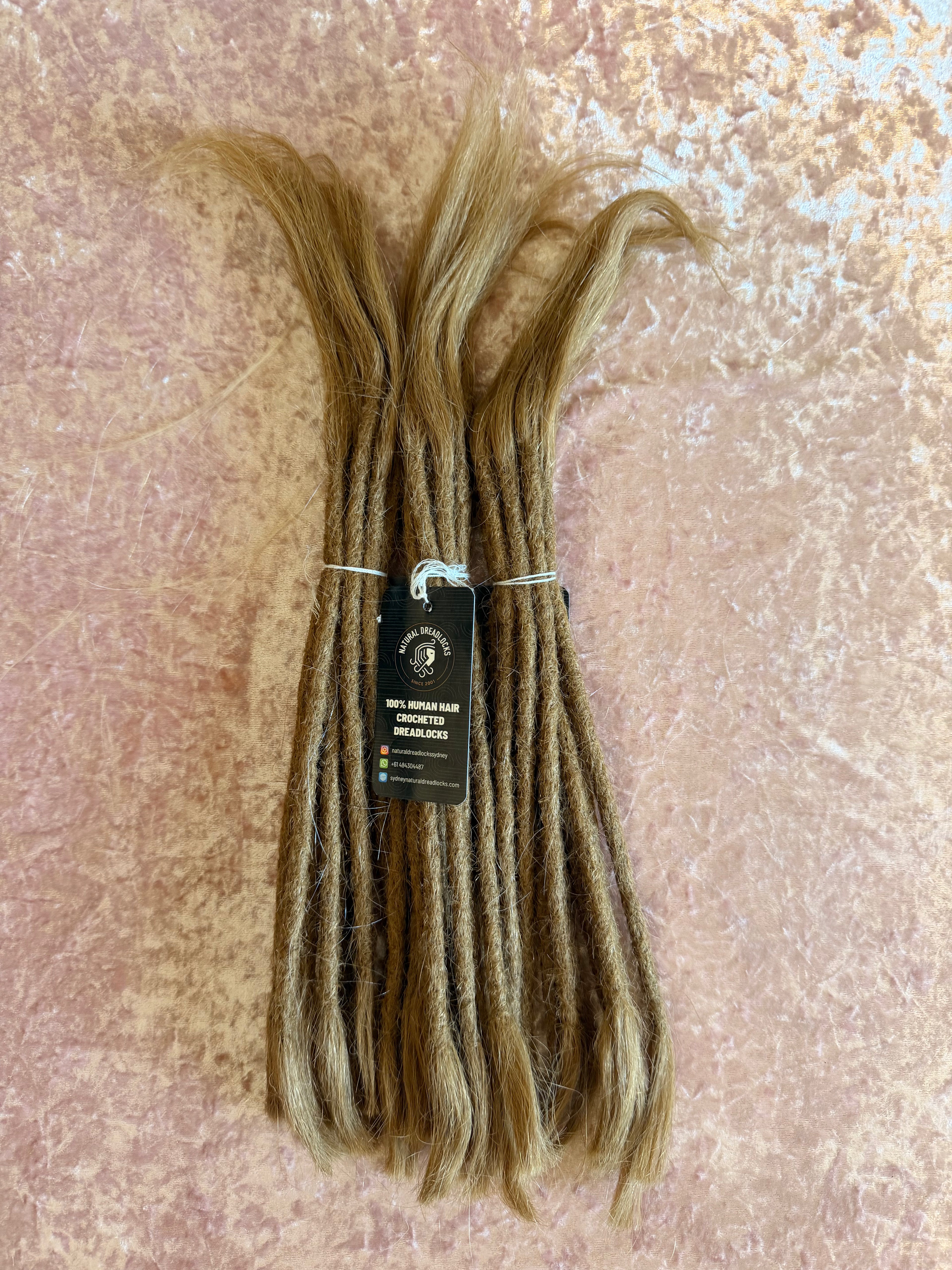 Straight Hair Honey Blonde Dreadlock Extensions with open ends 10 units bundle