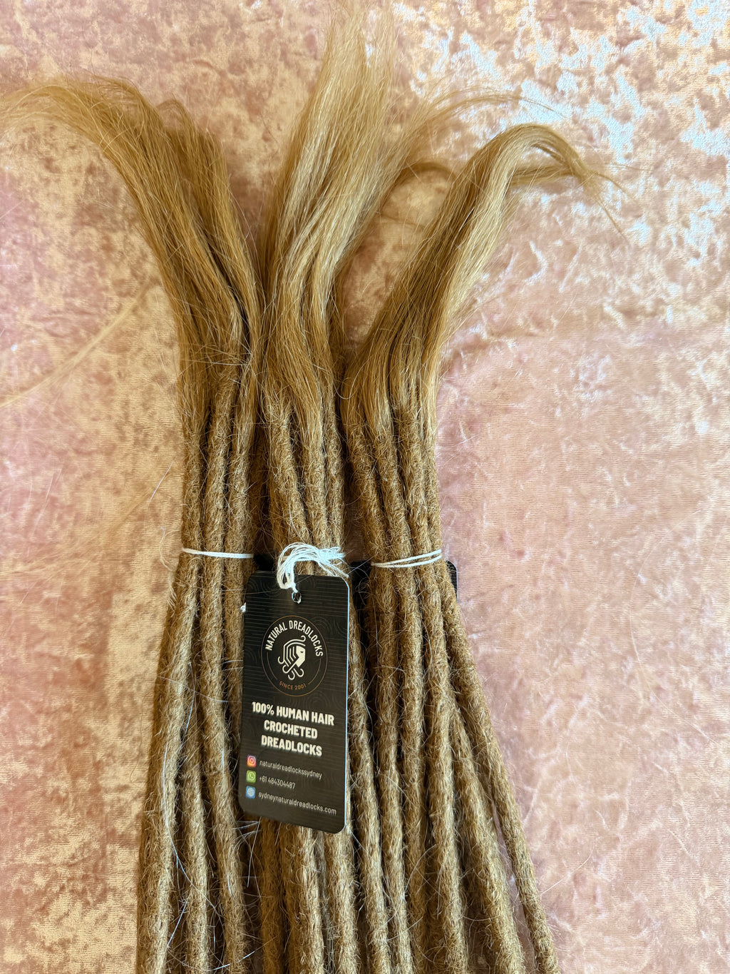 Straight Hair Honey Blonde Dreadlock Extensions with open ends 10 units bundle