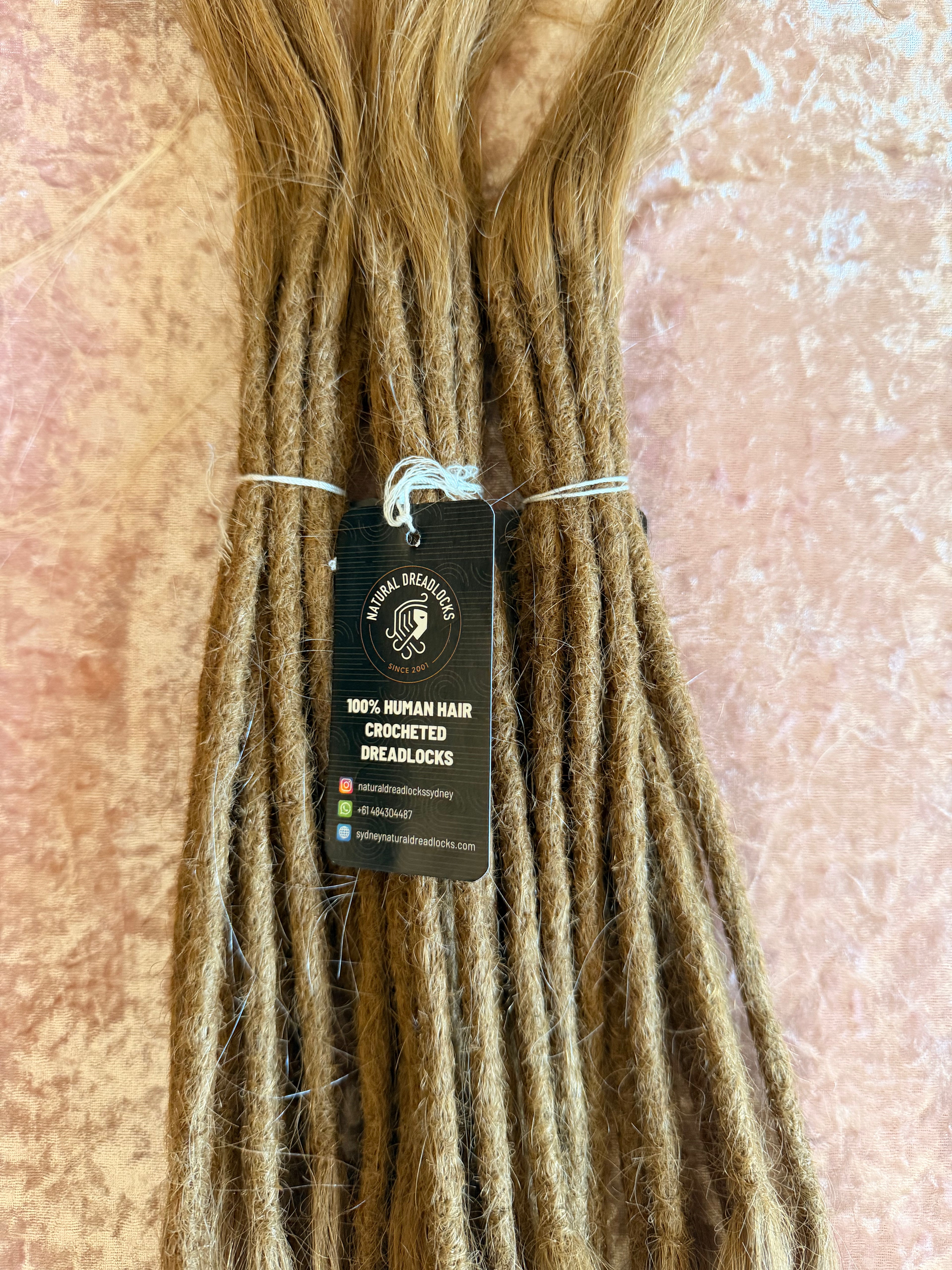 Straight Hair Honey Blonde Dreadlock Extensions with open ends 10 units bundle