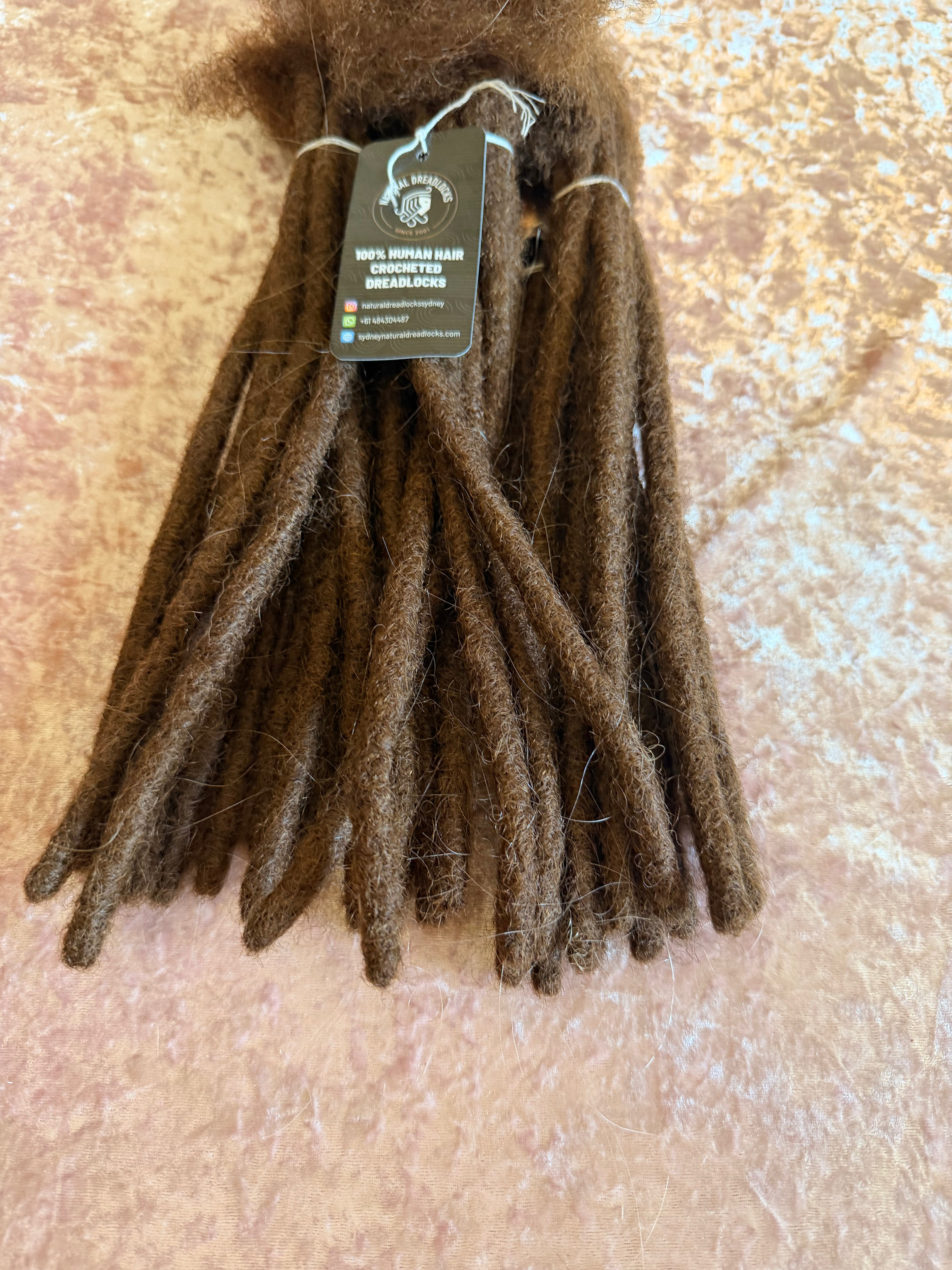 Authentic Afro Kinky Chocolate Brown Dreadlock Extensions 10 units bundle