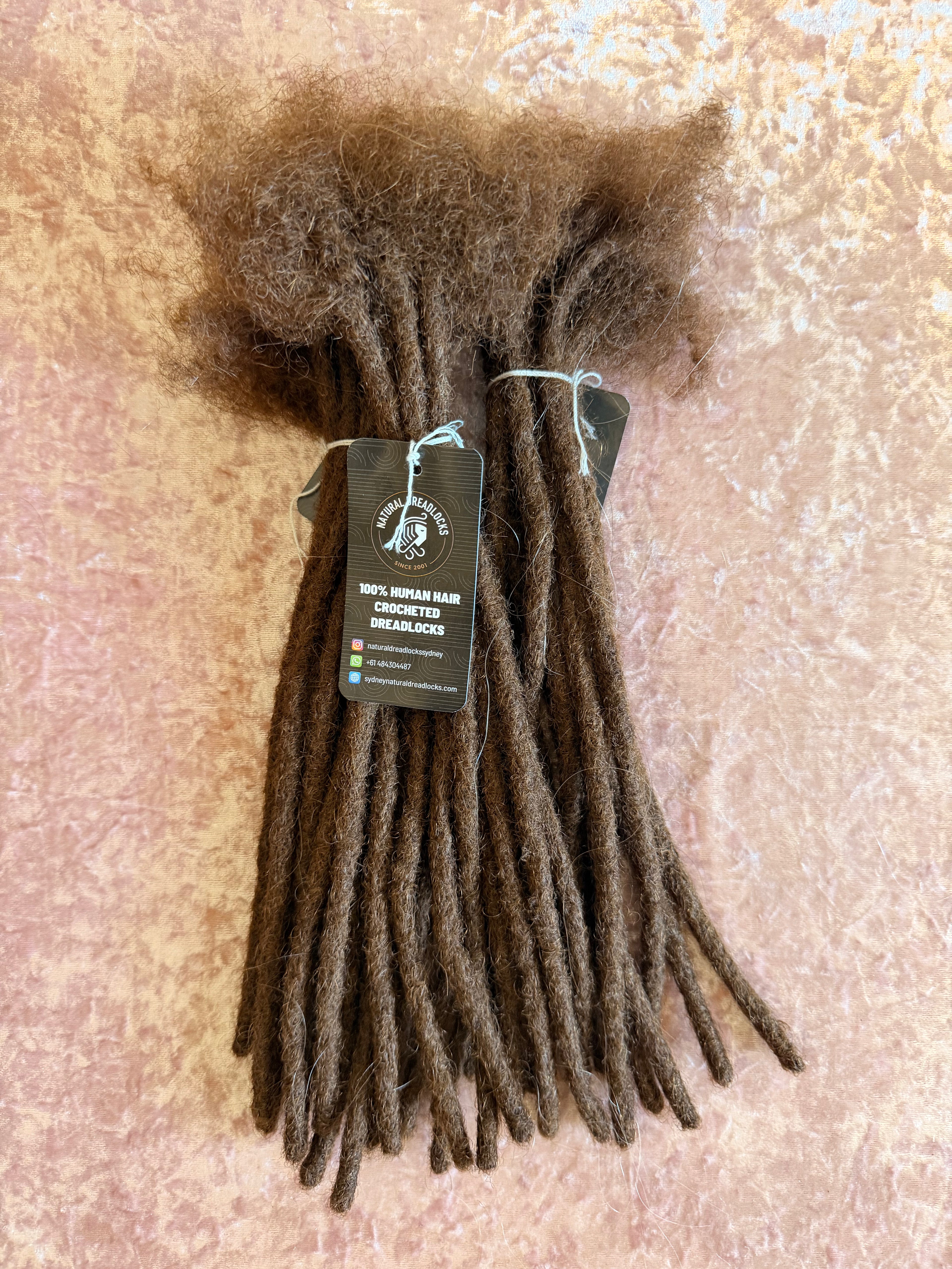 Authentic Afro Kinky Chocolate Brown Dreadlock Extensions 10 units bundle