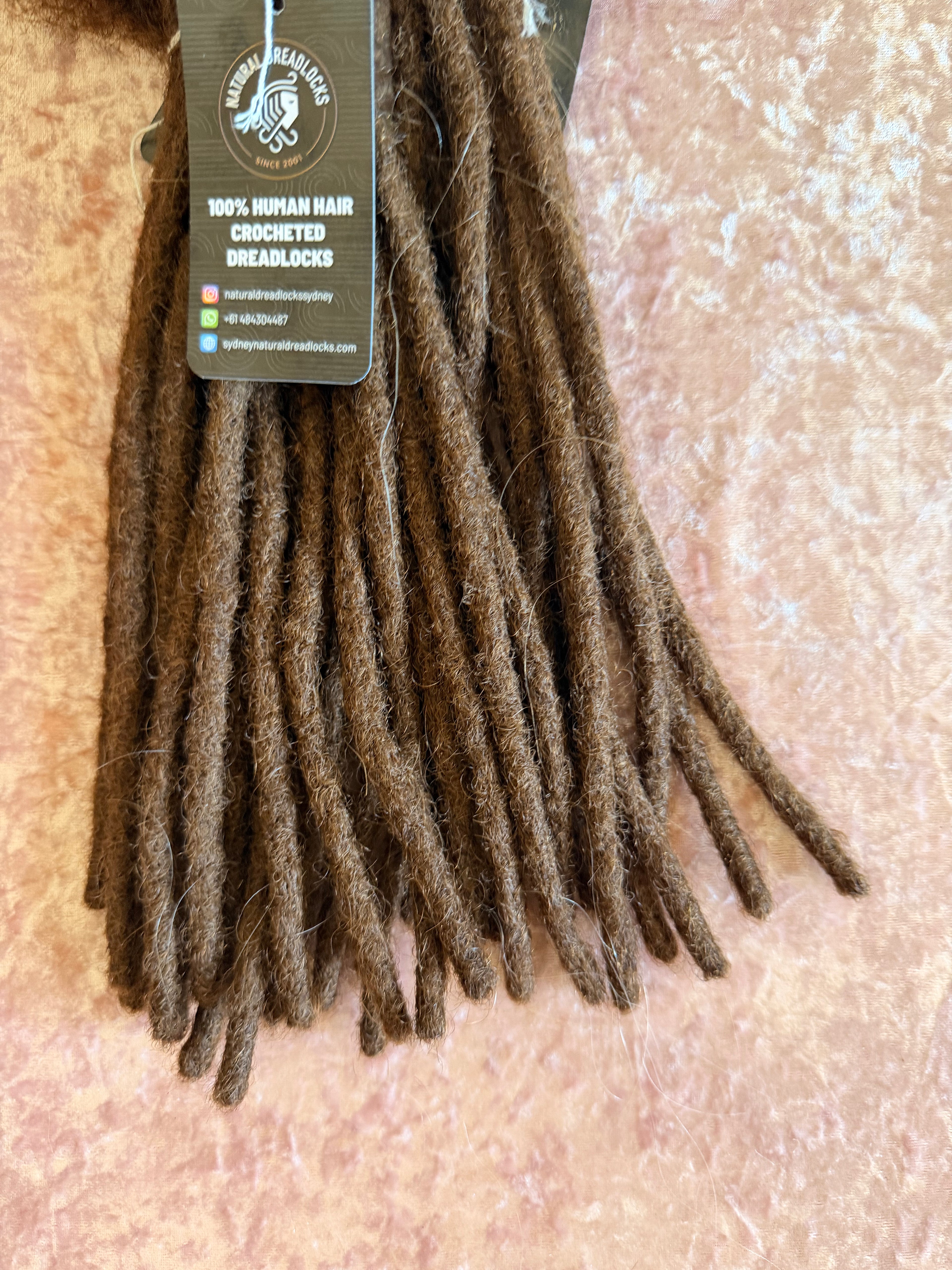 Authentic Afro Kinky Chocolate Brown Dreadlock Extensions 10 units bundle