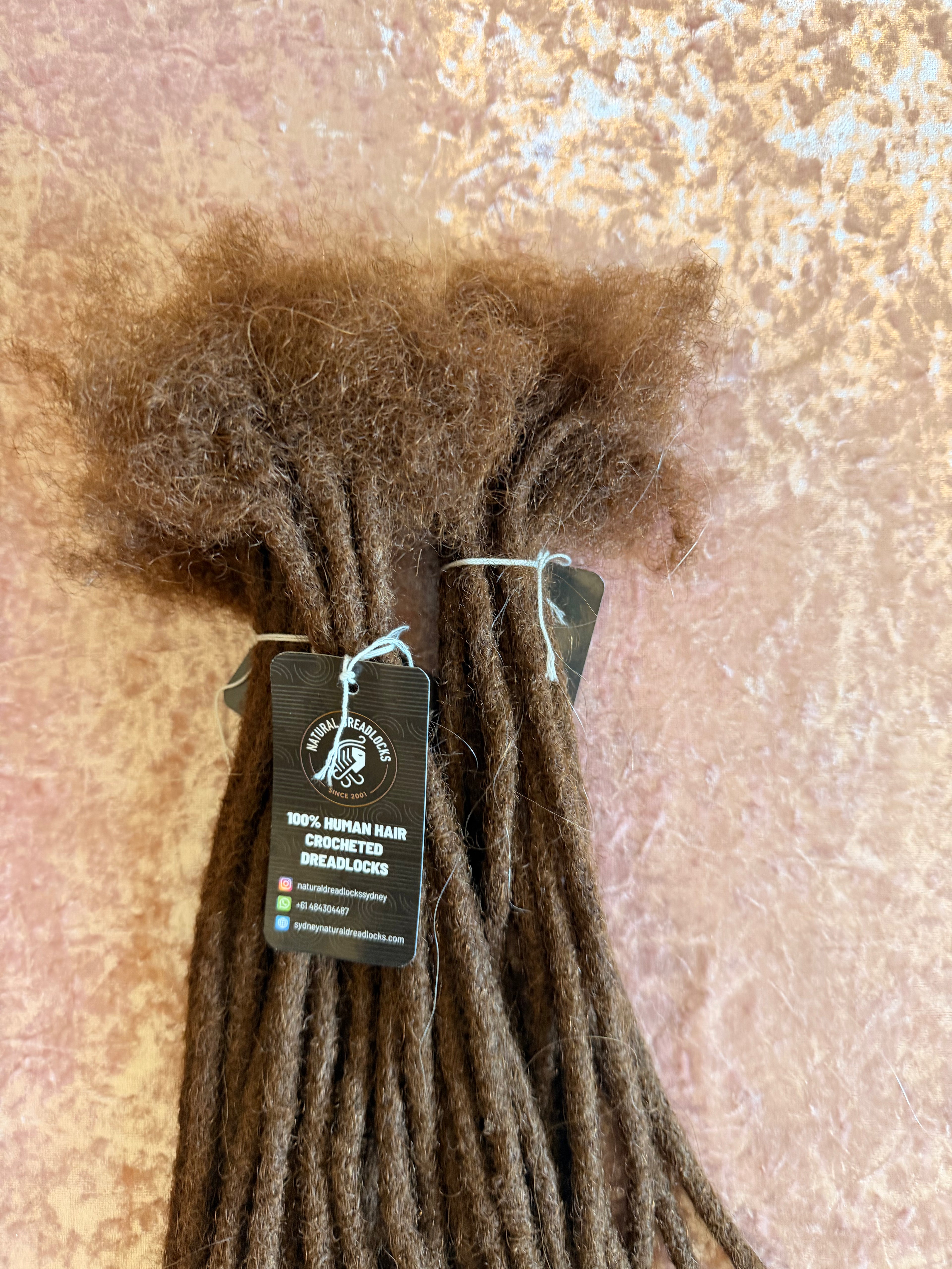 Authentic Afro Kinky Chocolate Brown Dreadlock Extensions 10 units bundle