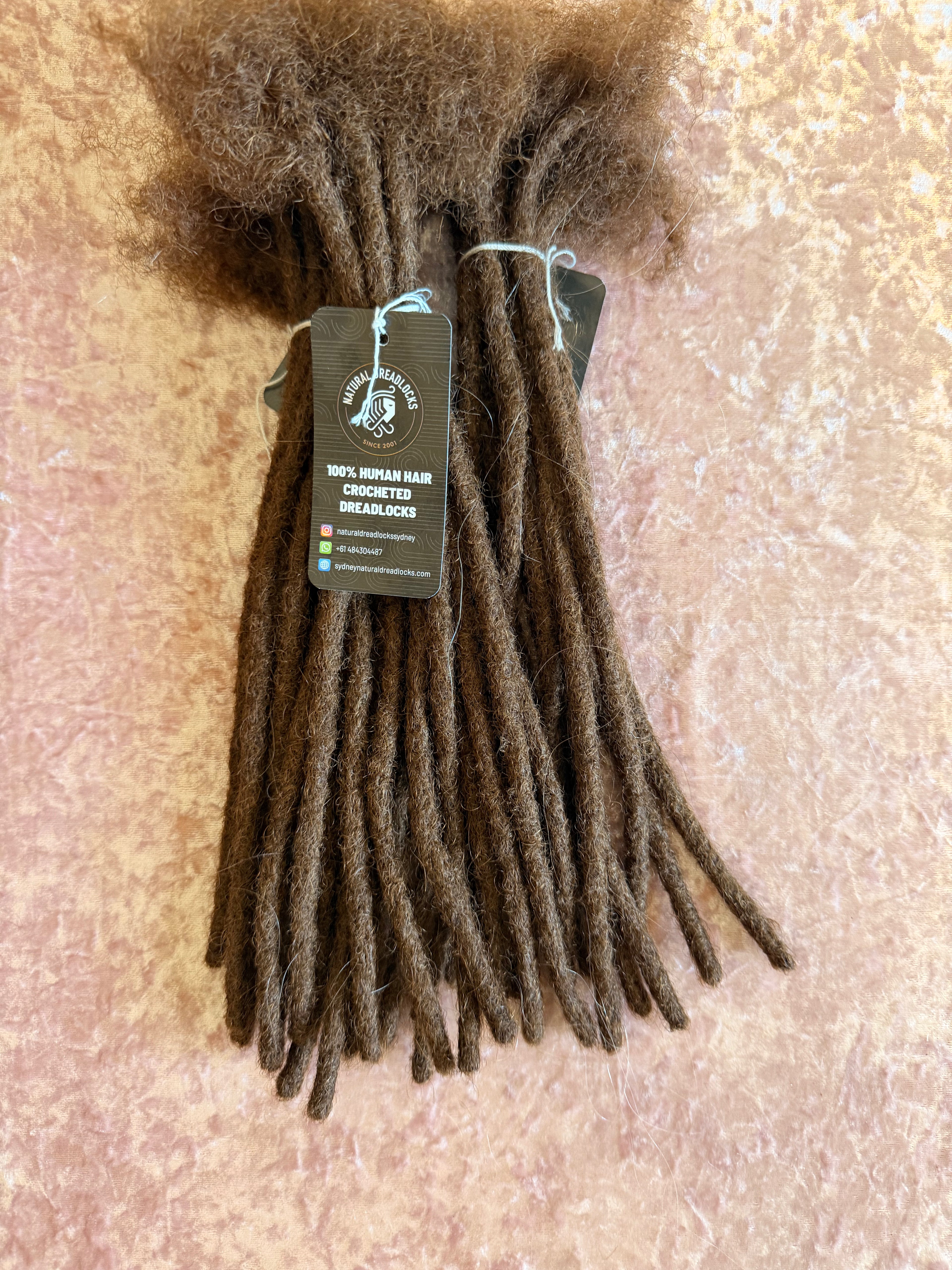 Authentic Afro Kinky Chocolate Brown Dreadlock Extensions 10 units bundle