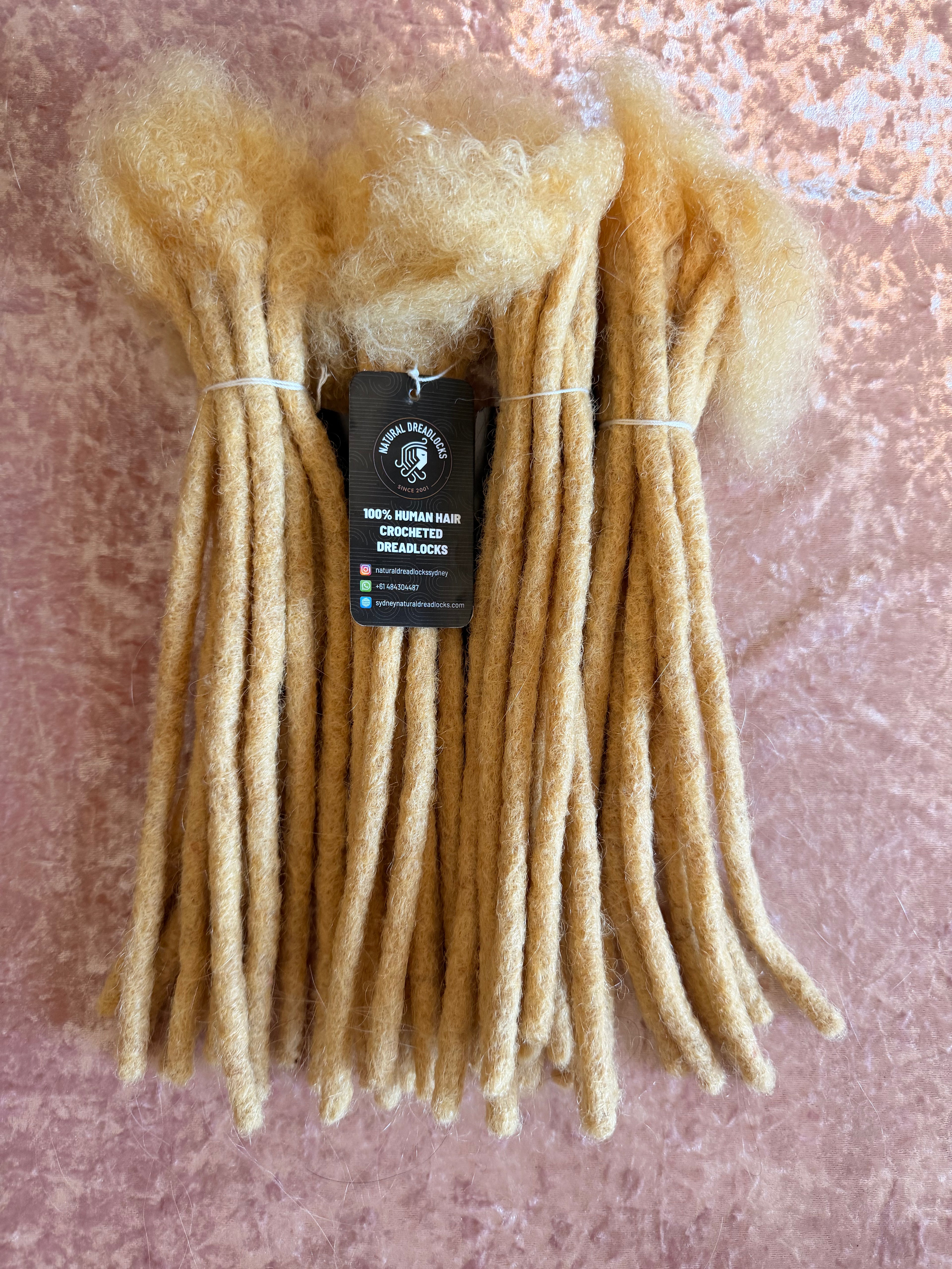 Authentic Afro Kinky Highlight Blonde Dreadlock Extensions 10 units bundle