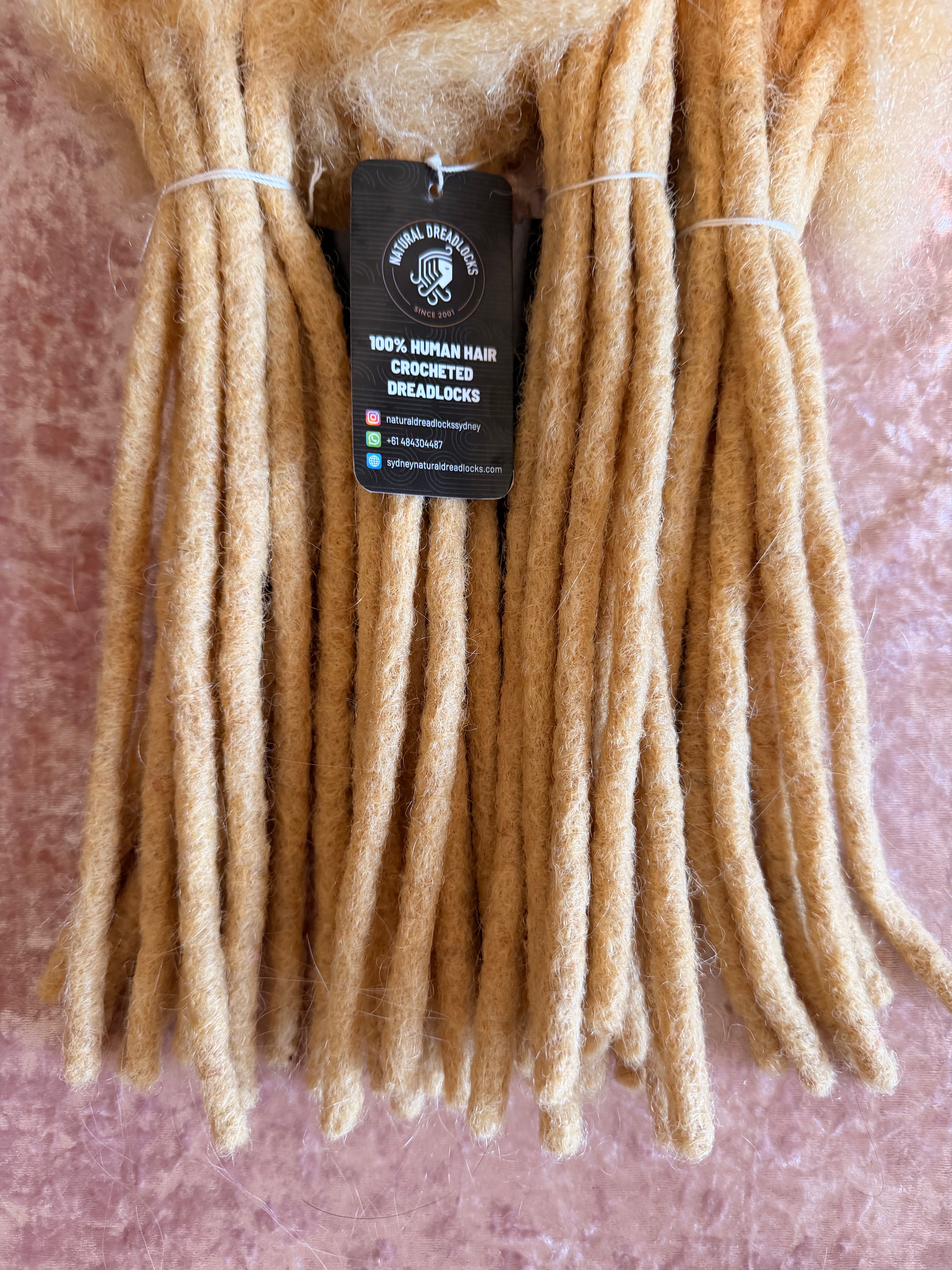 Authentic Afro Kinky Highlight Blonde Dreadlock Extensions 10 units bundle