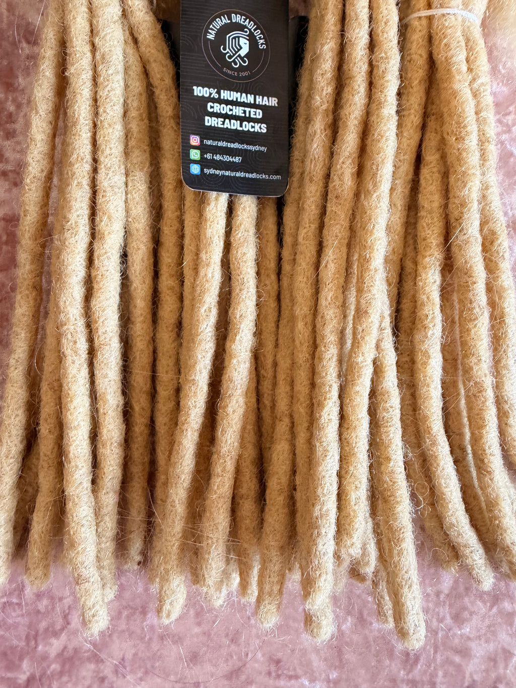 Authentic Afro Kinky Highlight Blonde Dreadlock Extensions 10 units bundle