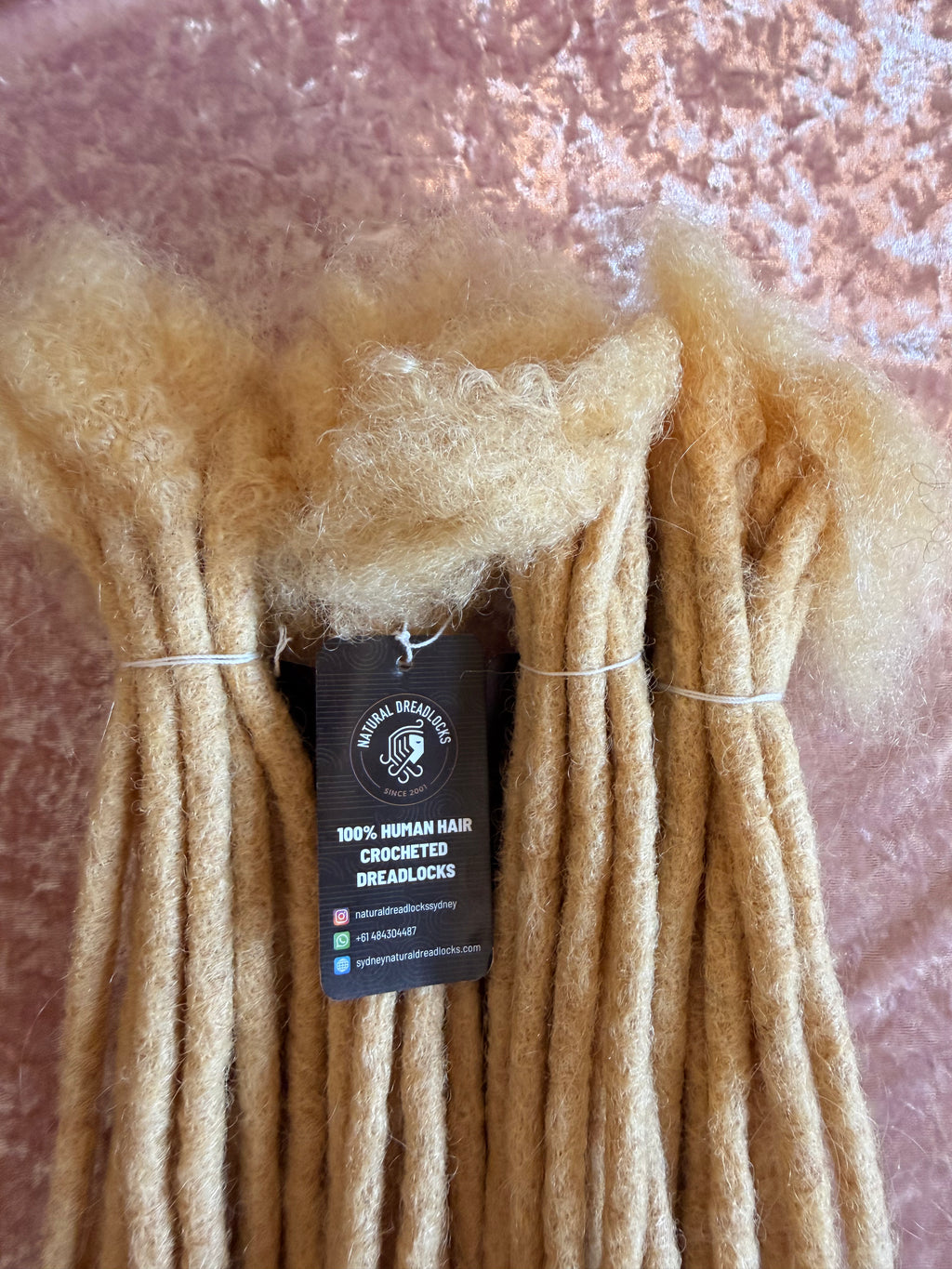 Authentic Afro Kinky Highlight Blonde Dreadlock Extensions 10 units bundle