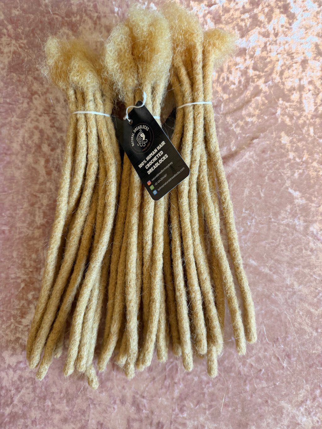 Authentic Afro Kinky Champagne Blonde Dreadlock Extensions 10 units bundle