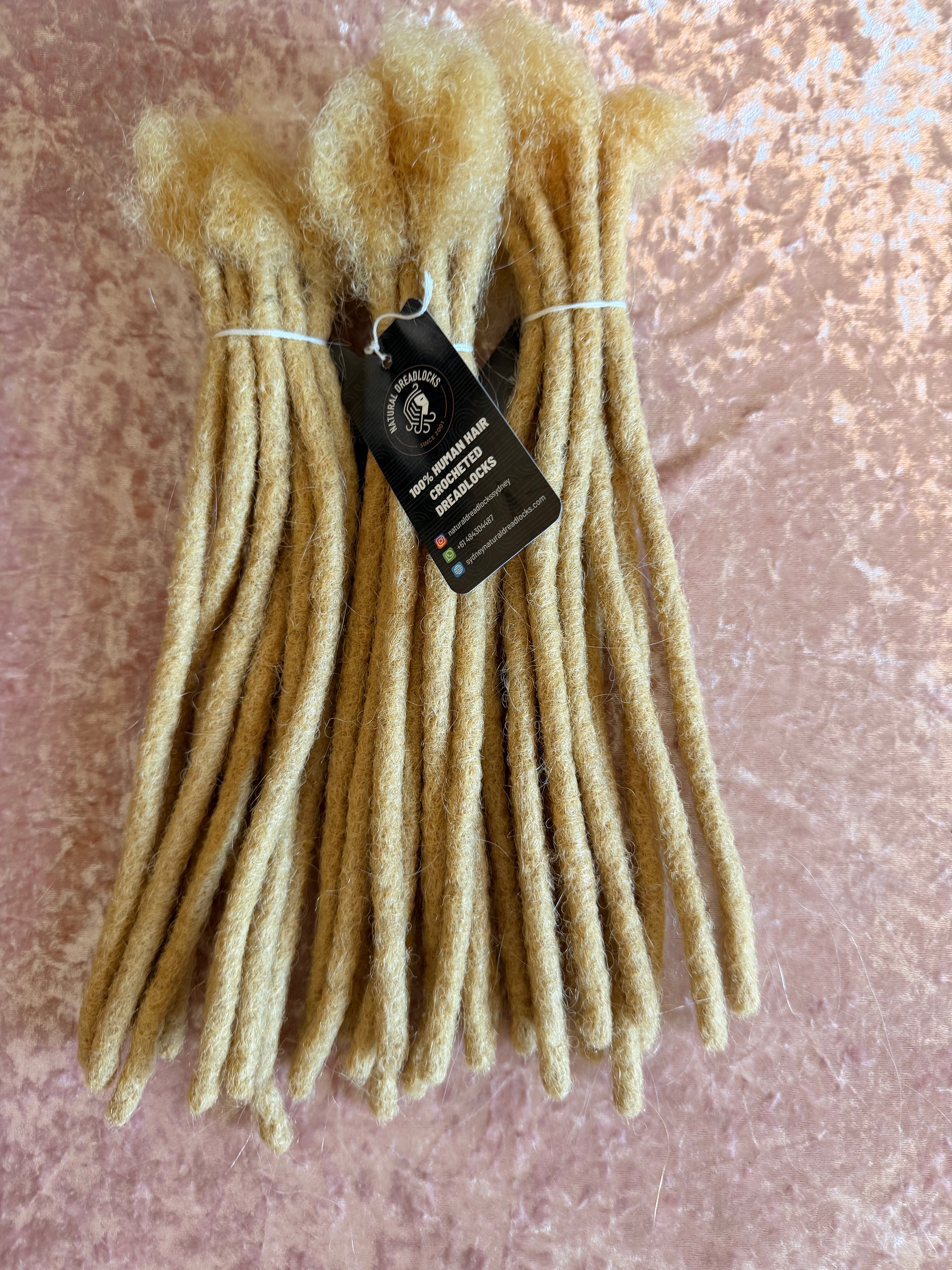 Authentic Afro Kinky Champagne Blonde Dreadlock Extensions 10 units bundle