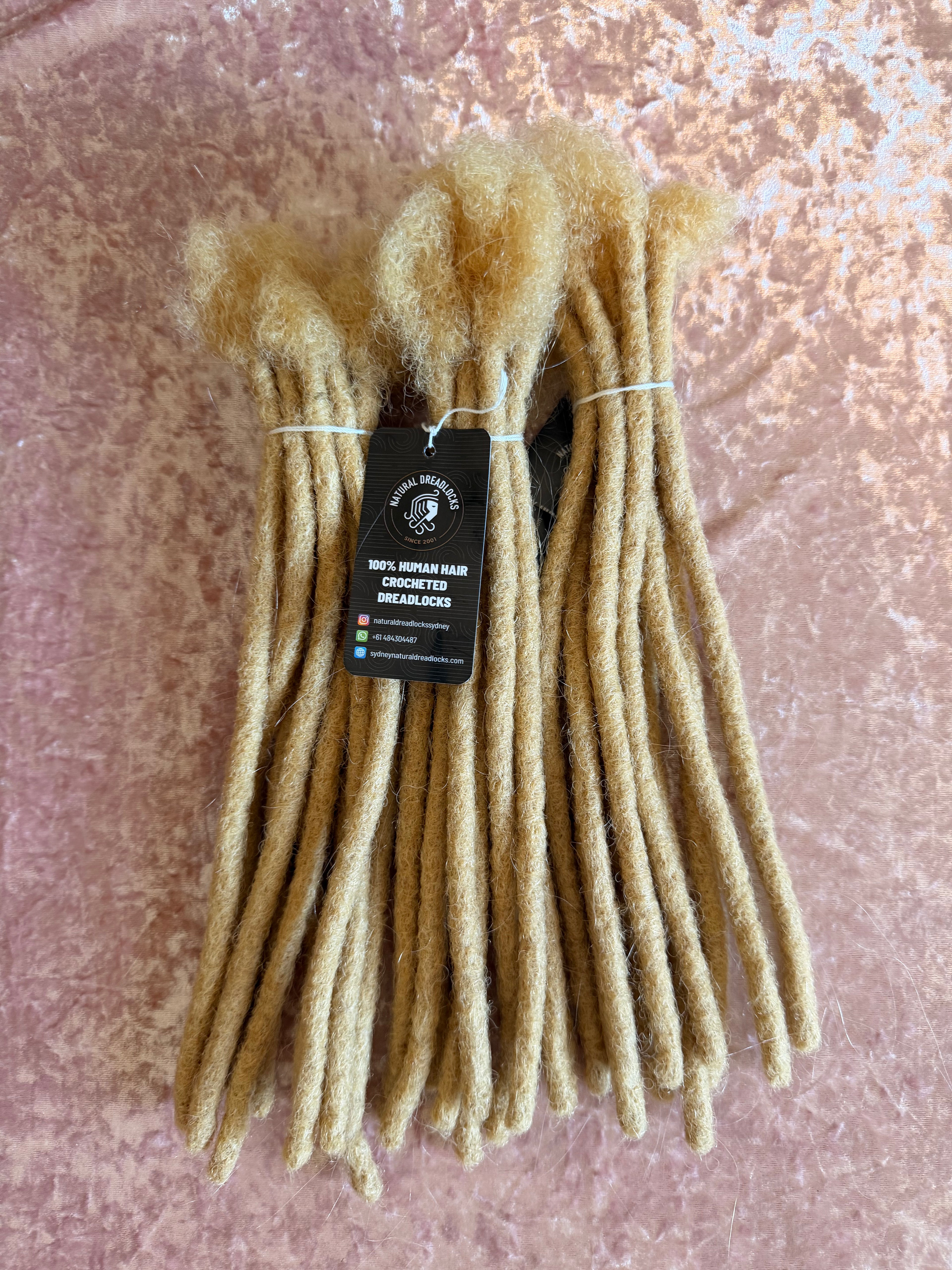 Authentic Afro Kinky Champagne Blonde Dreadlock Extensions 10 units bundle