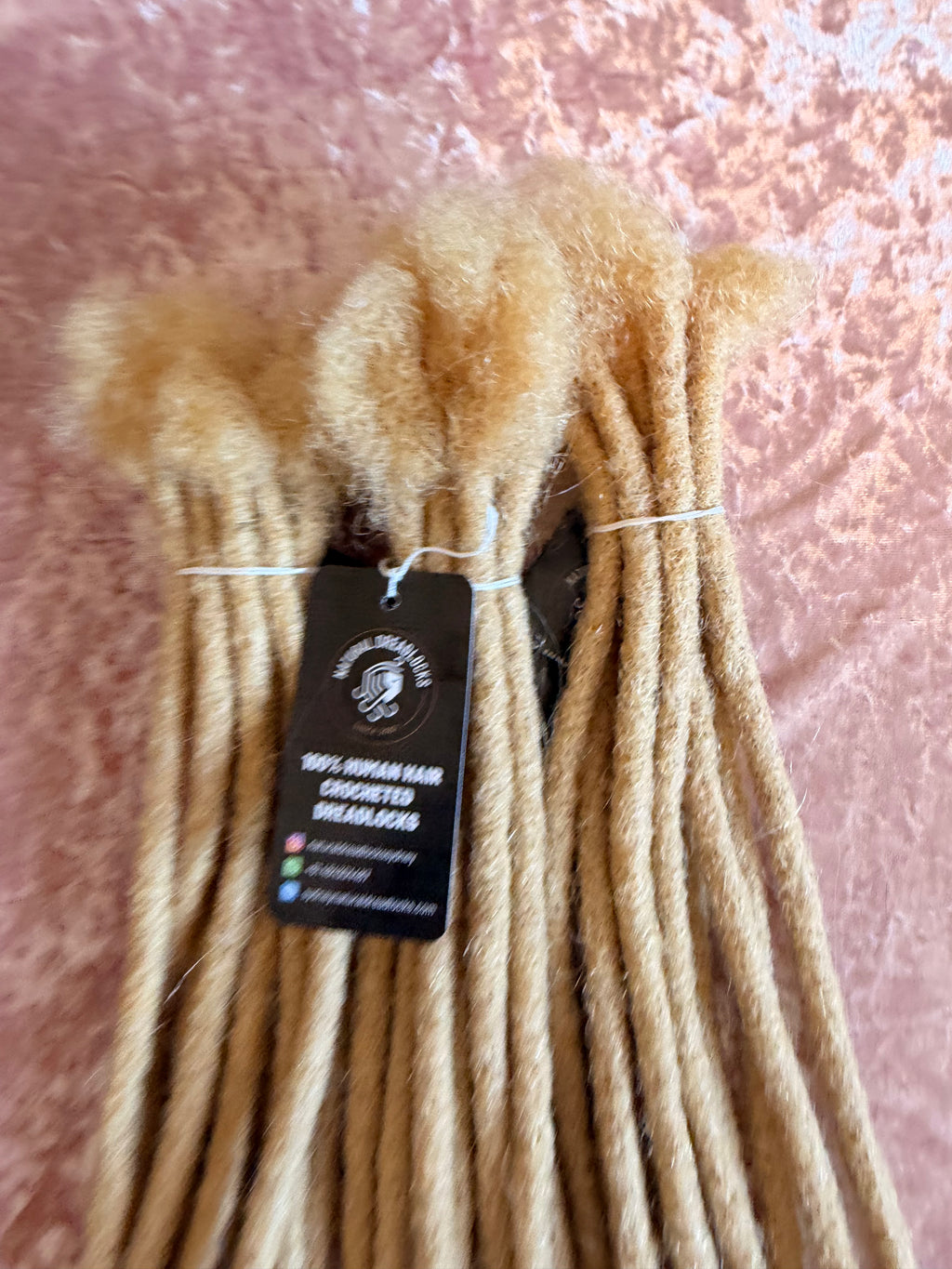 Authentic Afro Kinky Champagne Blonde Dreadlock Extensions 10 units bundle