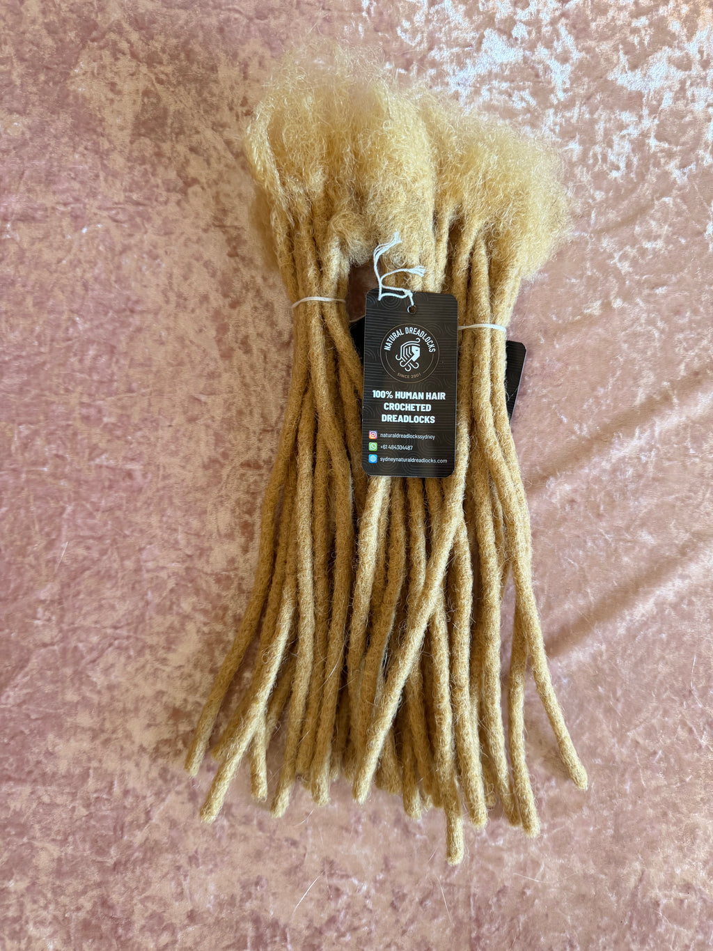 Authentic Afro Kinky Champagne Blonde Dreadlock Extensions 10 units bundle