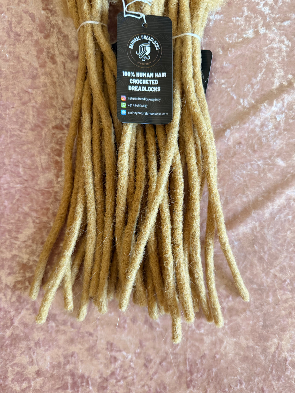 Authentic Afro Kinky Champagne Blonde Dreadlock Extensions 10 units bundle