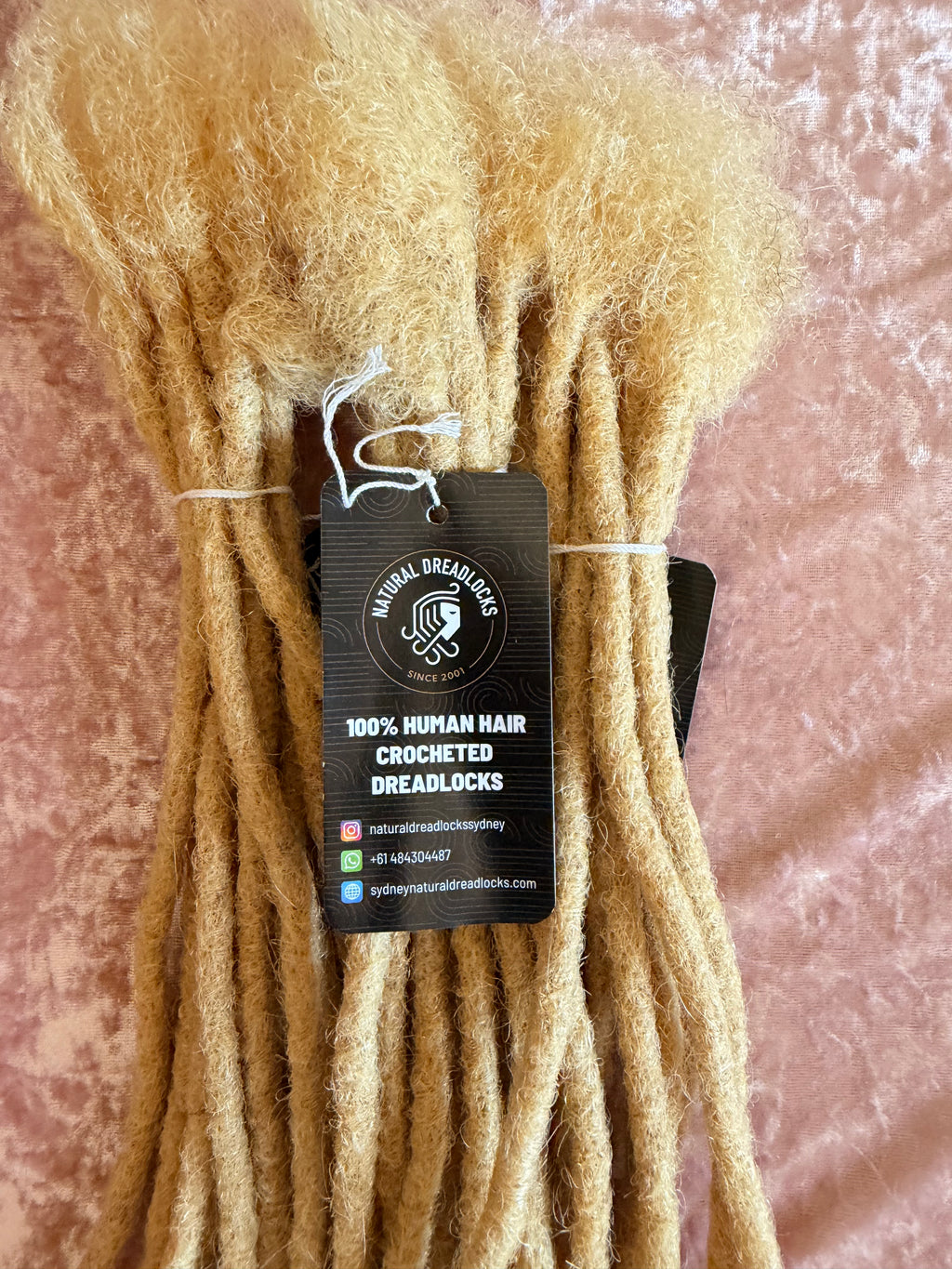 Authentic Afro Kinky Champagne Blonde Dreadlock Extensions 10 units bundle