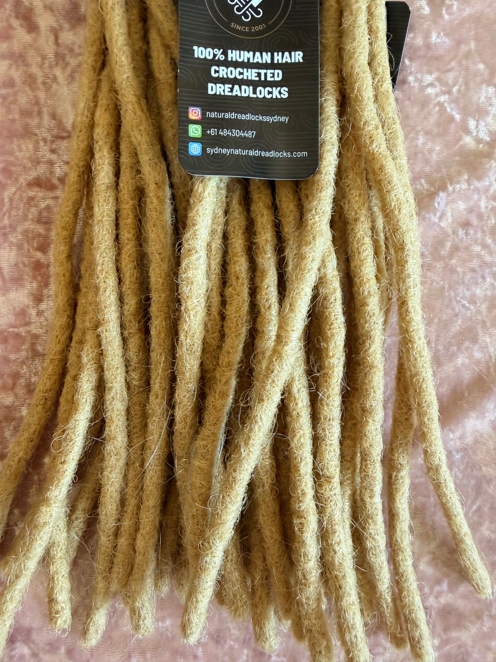 Authentic Afro Kinky Champagne Blonde Dreadlock Extensions 10 units bundle