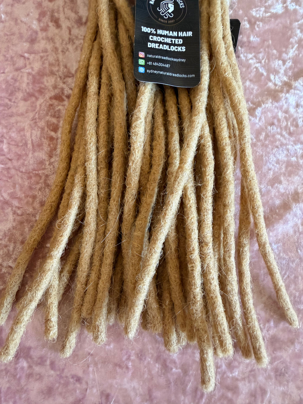 Authentic Afro Kinky Champagne Blonde Dreadlock Extensions 10 units bundle