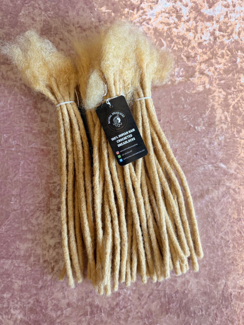 Authentic Afro Kinky Highlight Blonde Dreadlock Extensions 10 units bundle