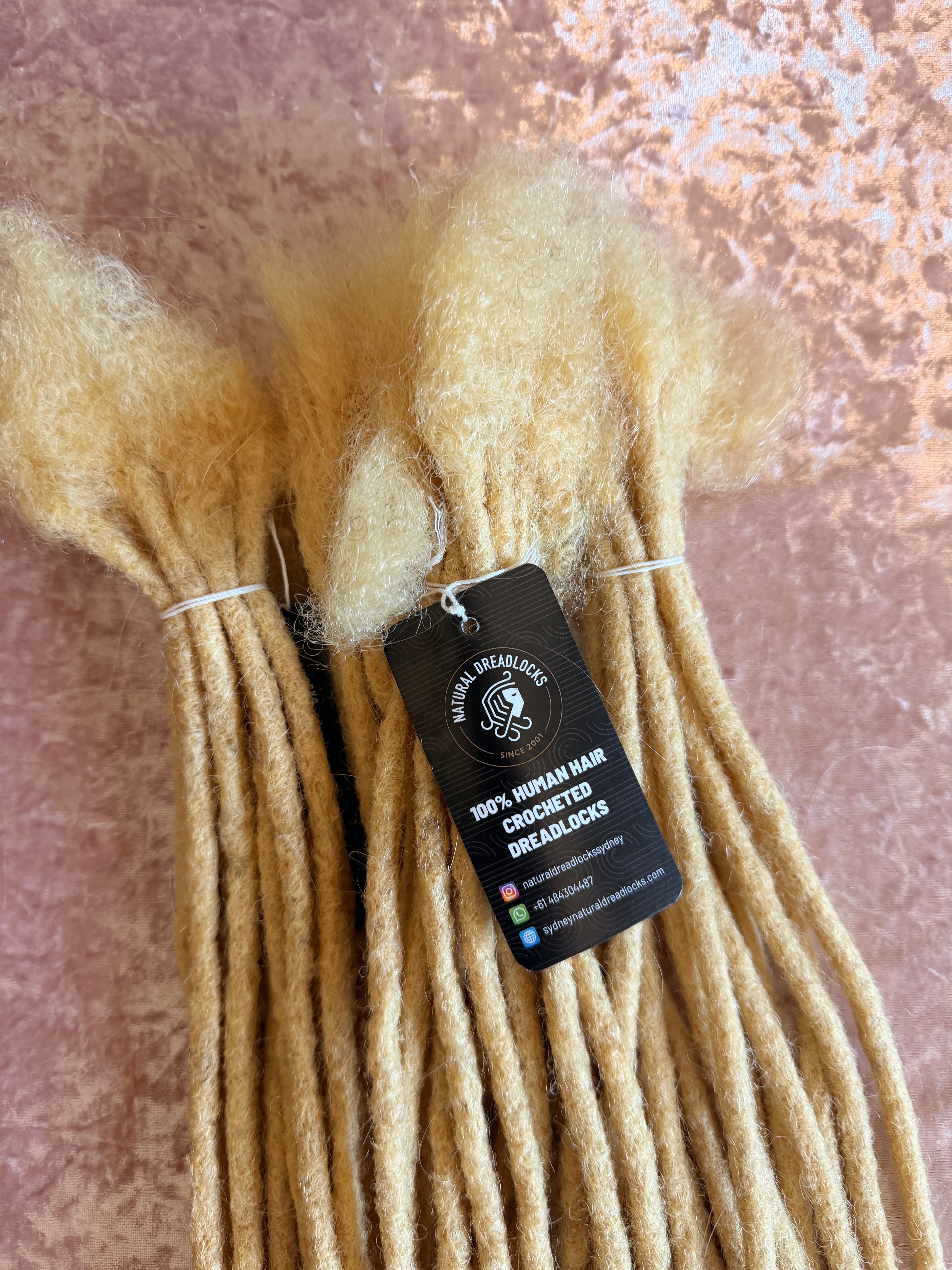 Authentic Afro Kinky Highlight Blonde Dreadlock Extensions 10 units bundle