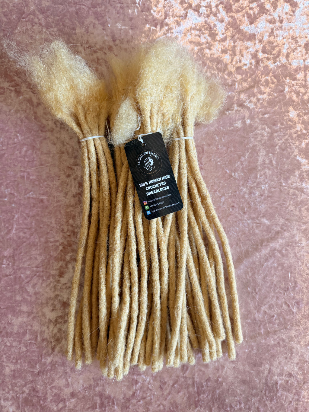 Authentic Afro Kinky Highlight Blonde Dreadlock Extensions 10 units bundle