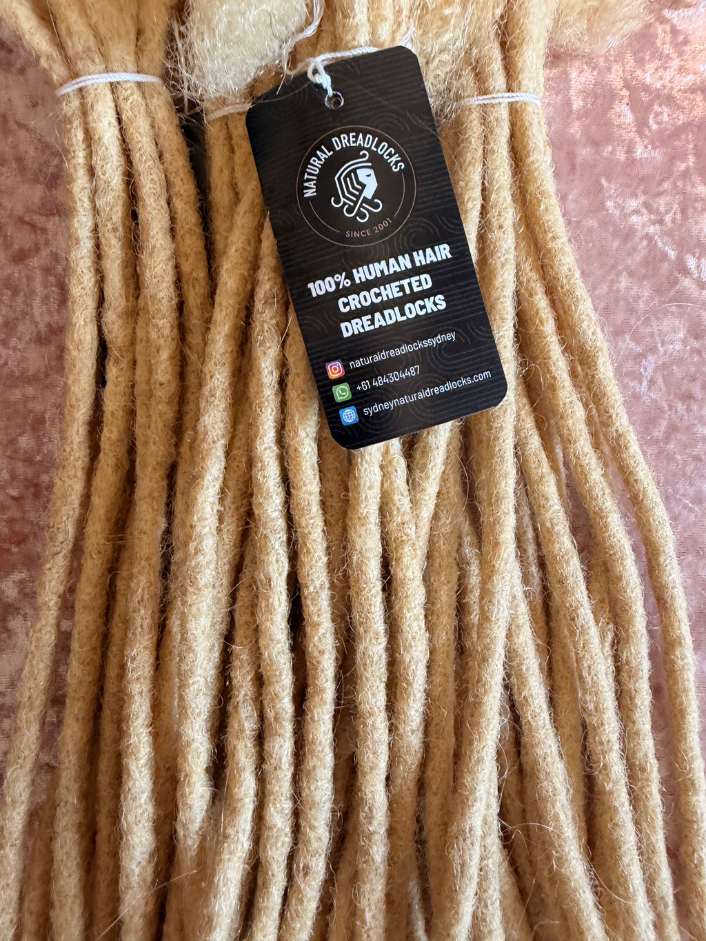 Authentic Afro Kinky Highlight Blonde Dreadlock Extensions 10 units bundle