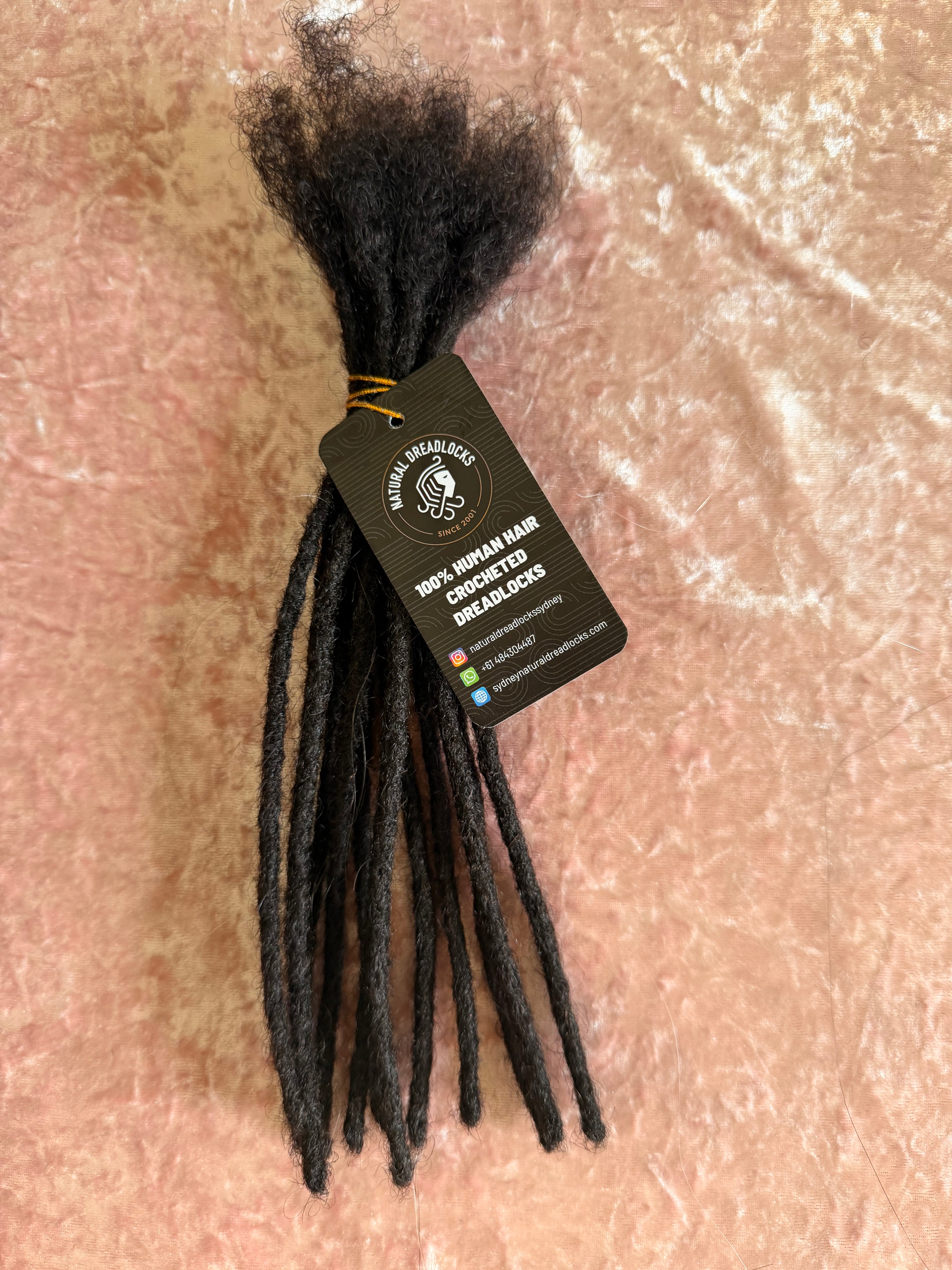 Authentic Afro Kinky Natural Black Dreadlock Extensions 10 units bundle