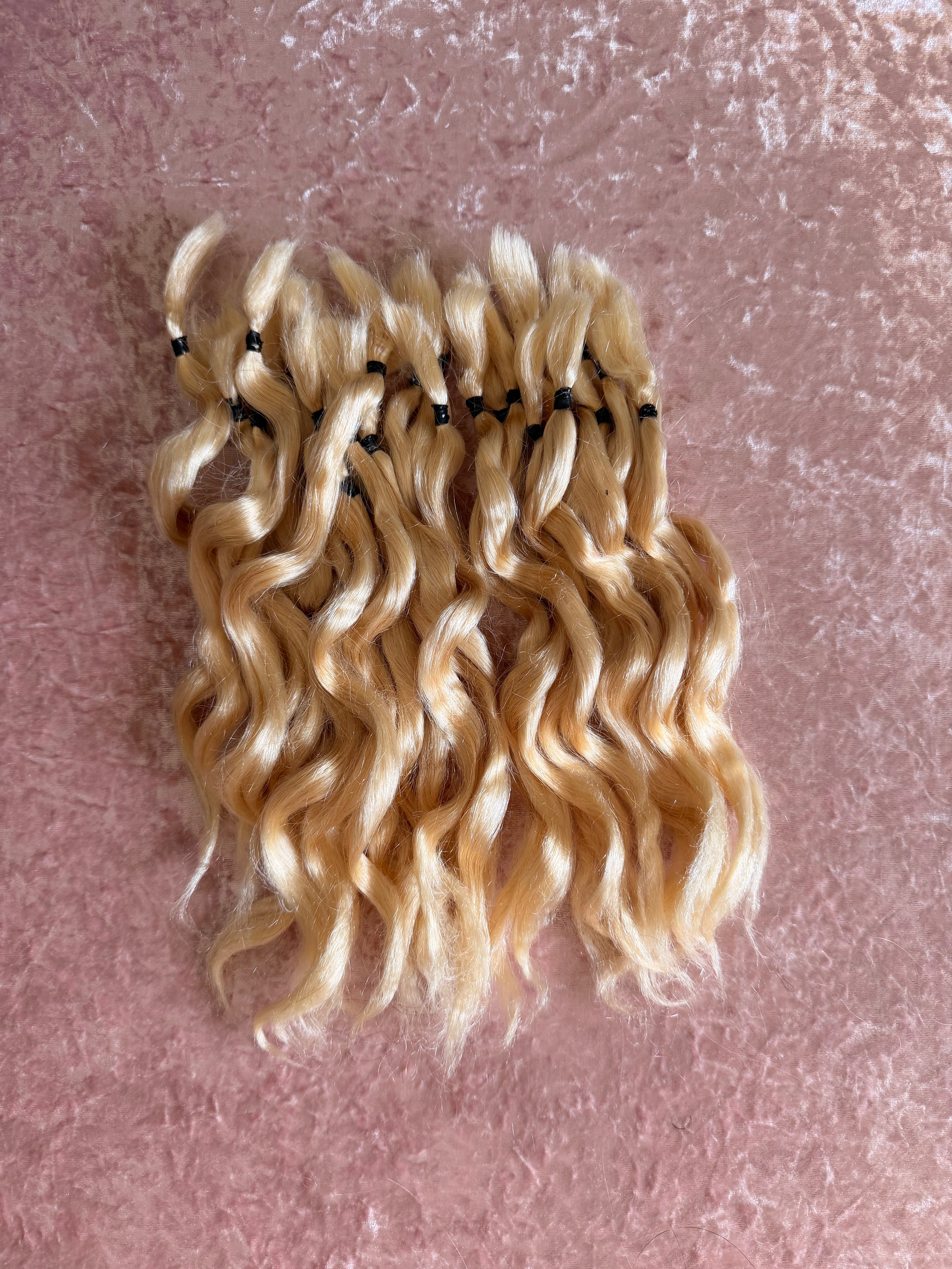 Curly Wavy ends 100gr Bundle - 100% Human Hair for Dreadlock Maintenance & Style