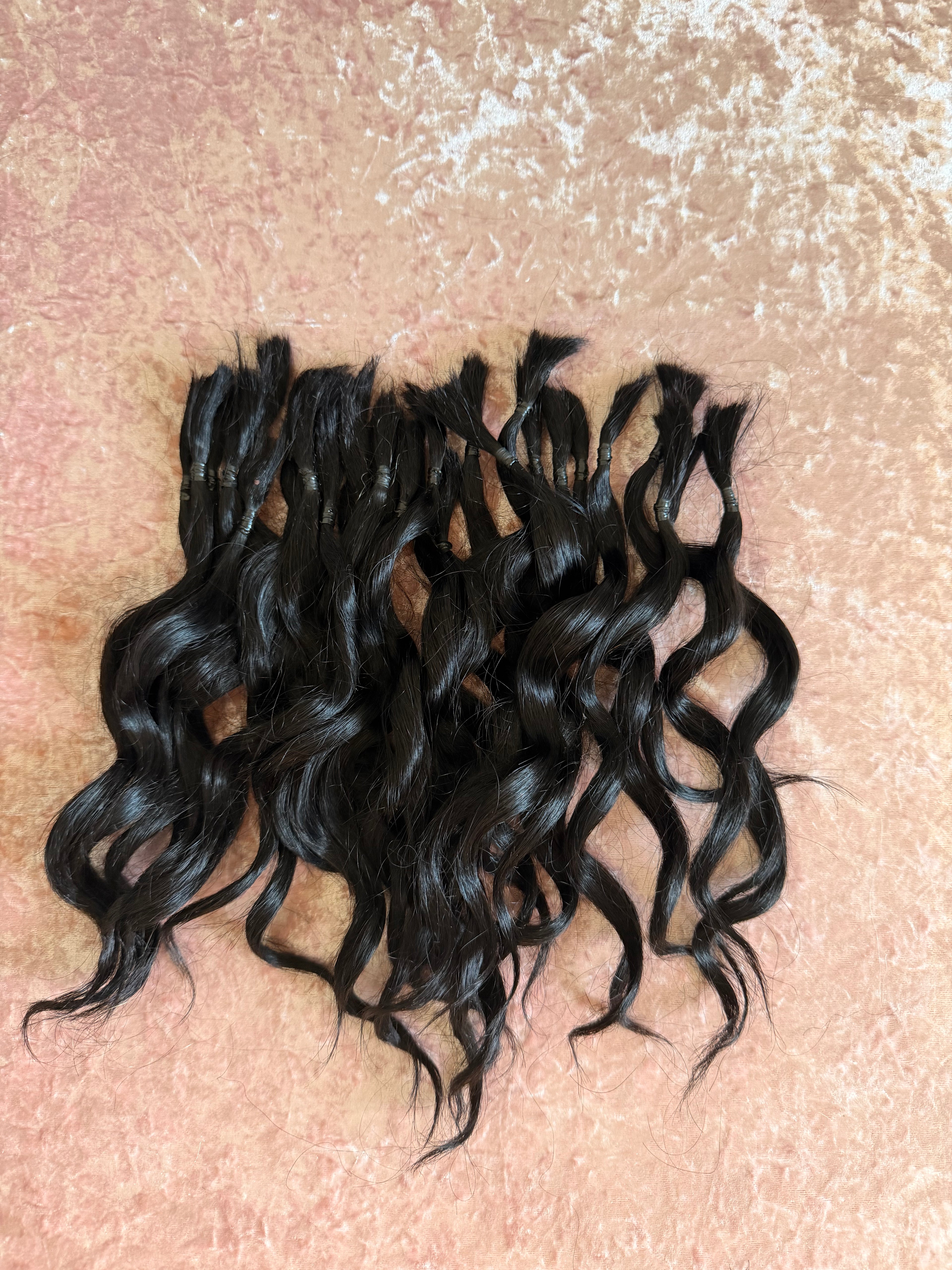 Curly Wavy ends 100gr Bundle - 100% Human Hair for Dreadlock Maintenance & Style