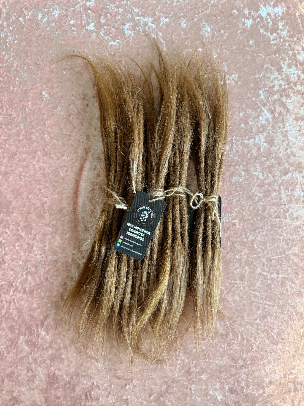 Straight Hair Honey Blonde Dreadlock Extensions with open ends 10 units bundle