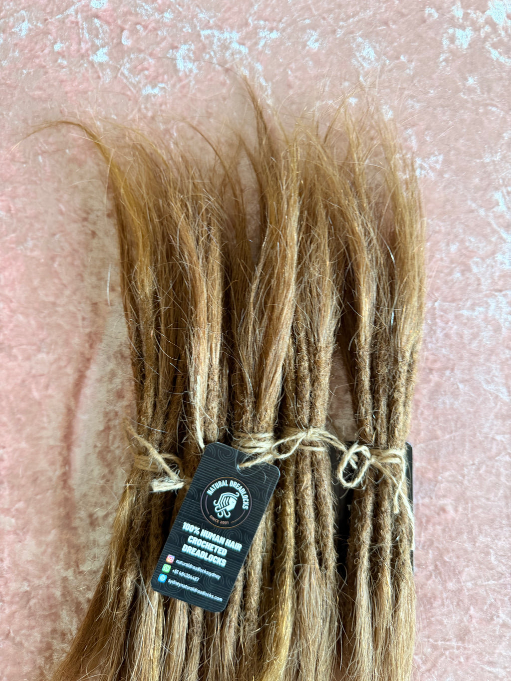 Straight Hair Honey Blonde Dreadlock Extensions with open ends 10 units bundle