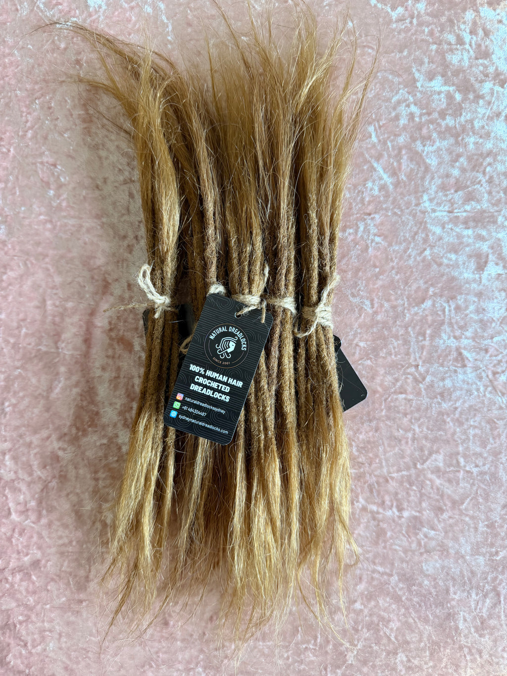 Straight Hair Honey Blonde Dreadlock Extensions with open ends 10 units bundle