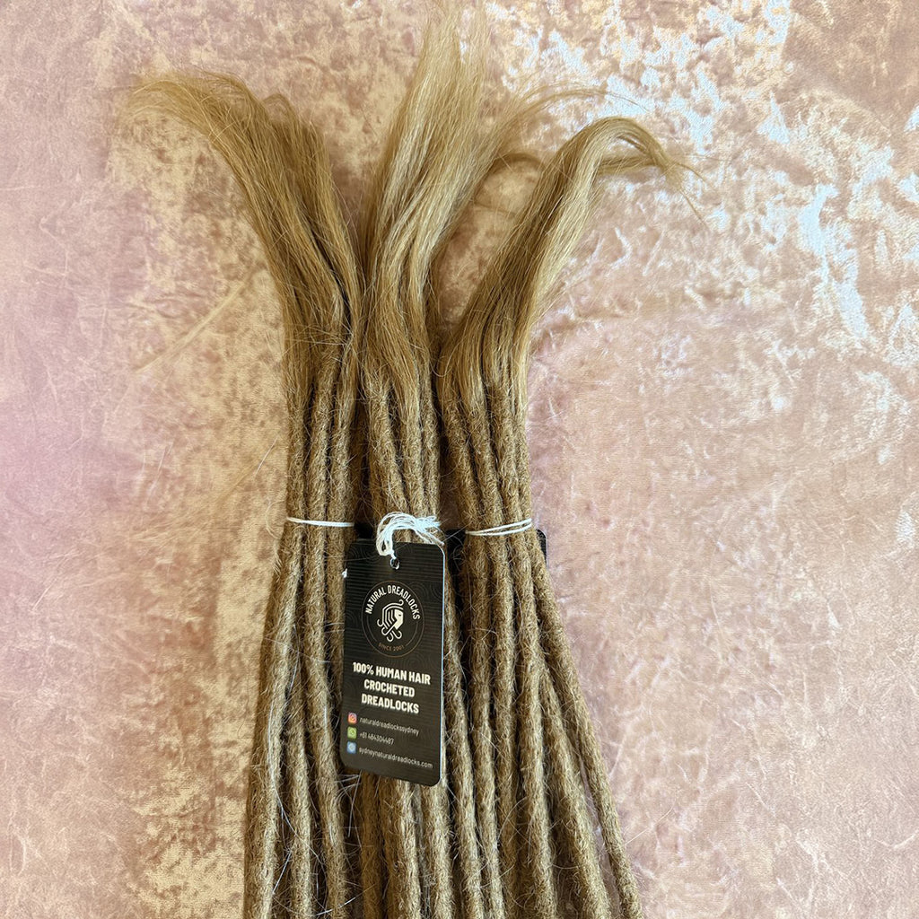 Straight Hair Honey Blonde Dreadlock Extensions with open ends 10 units bundle