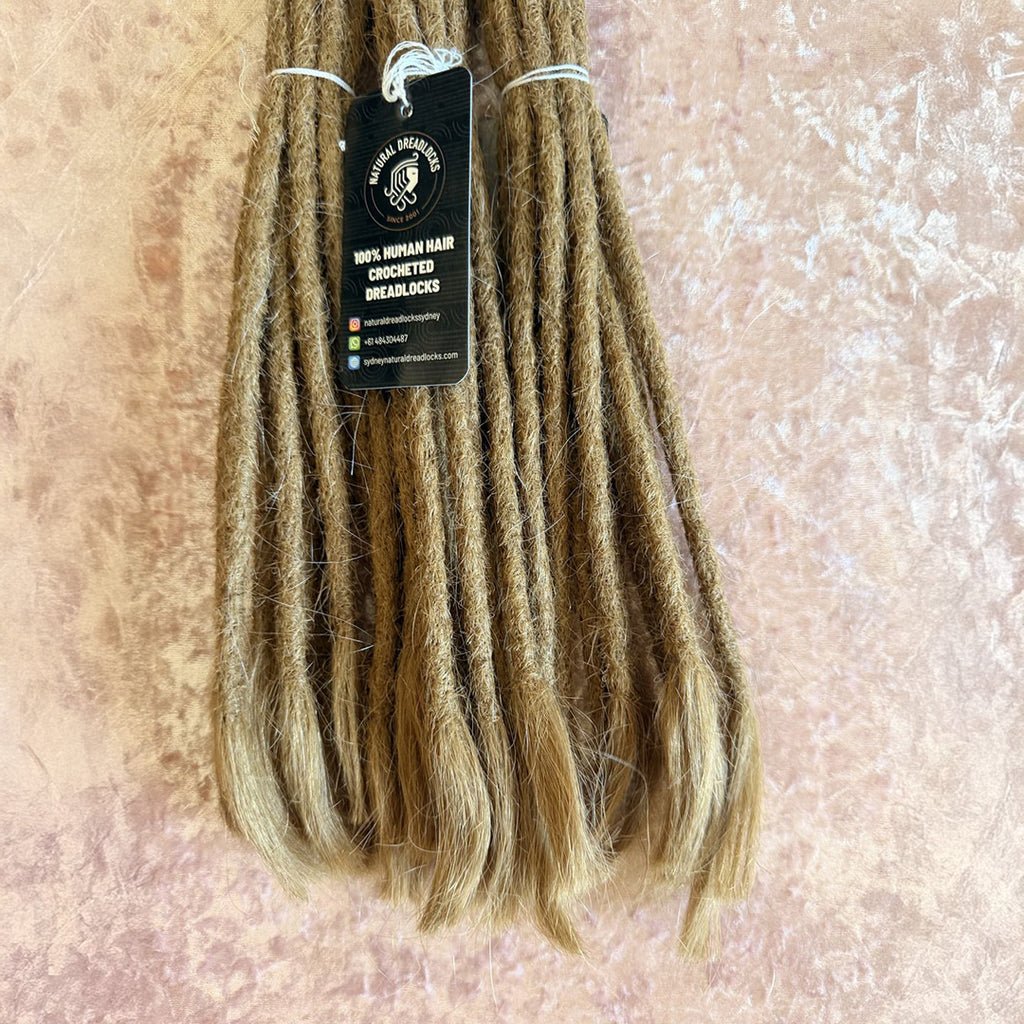 Straight Hair Honey Blonde Dreadlock Extensions with open ends 10 units bundle