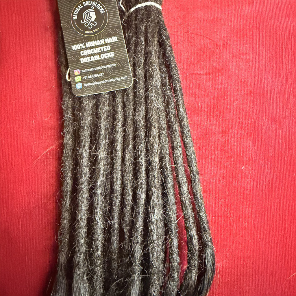 Straight Hair Natural Black Dreadlock Extensions with open ends 10 units bundle