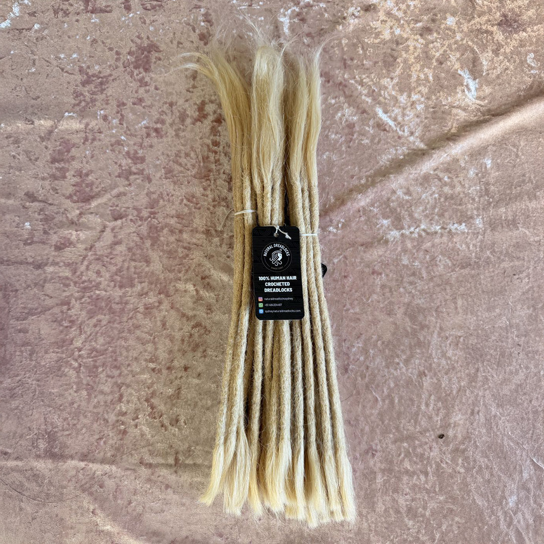 Straight Hair Highlight Blonde Dreadlock Extensions with open ends 10 units bundle