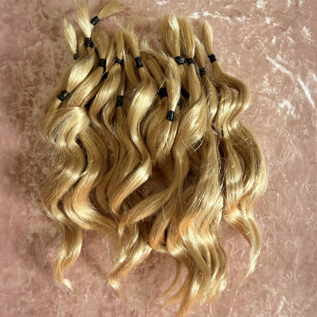 Curly Wavy ends 100gr Bundle - 100% Human Hair for Dreadlock Maintenance & Style