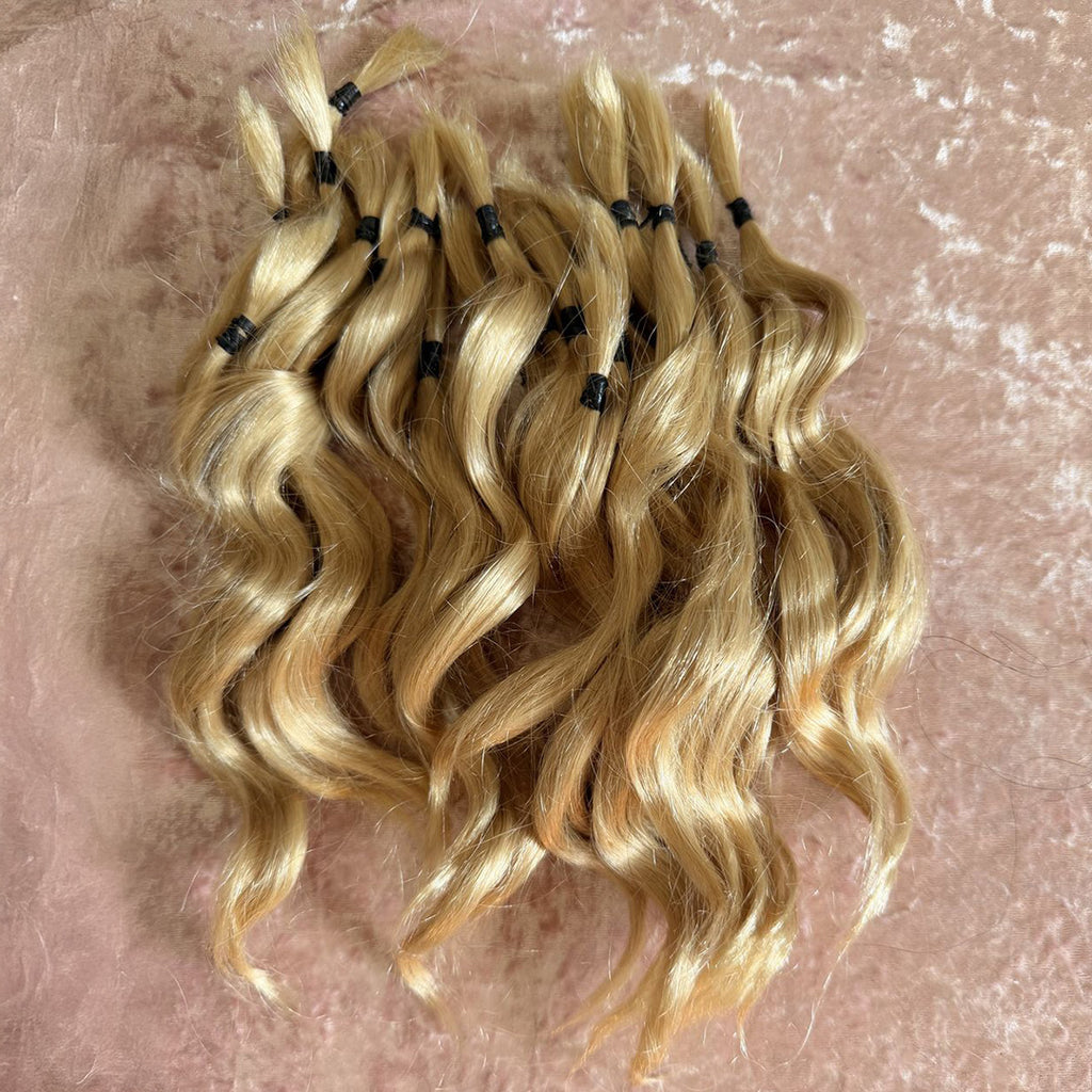Curly Wavy ends 100gr Bundle - 100% Human Hair for Dreadlock Maintenance & Style