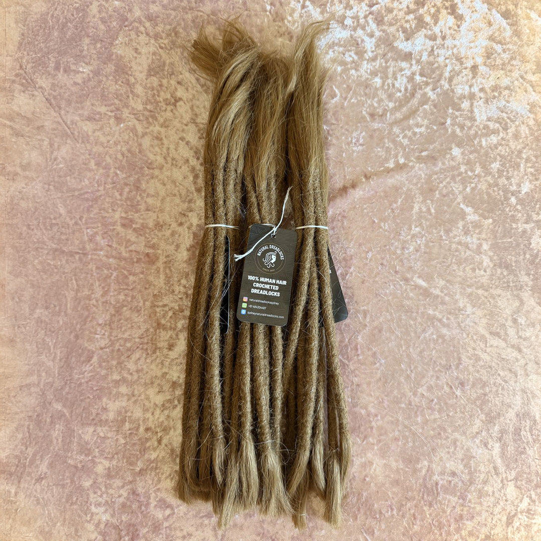 Straight Hair Honey Blonde Dreadlock Extensions with open ends 10 units bundle